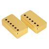 2pcs Set Guitar Pickup Case Brass Humbucker Cover for Neck & Bridge of Electric Guitars Golden