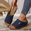 2025 Summer New Women Slippers Non-Slip Shoes for Women Wedges Sandals Party Comfortable Slippers Female Footwear Slides Women