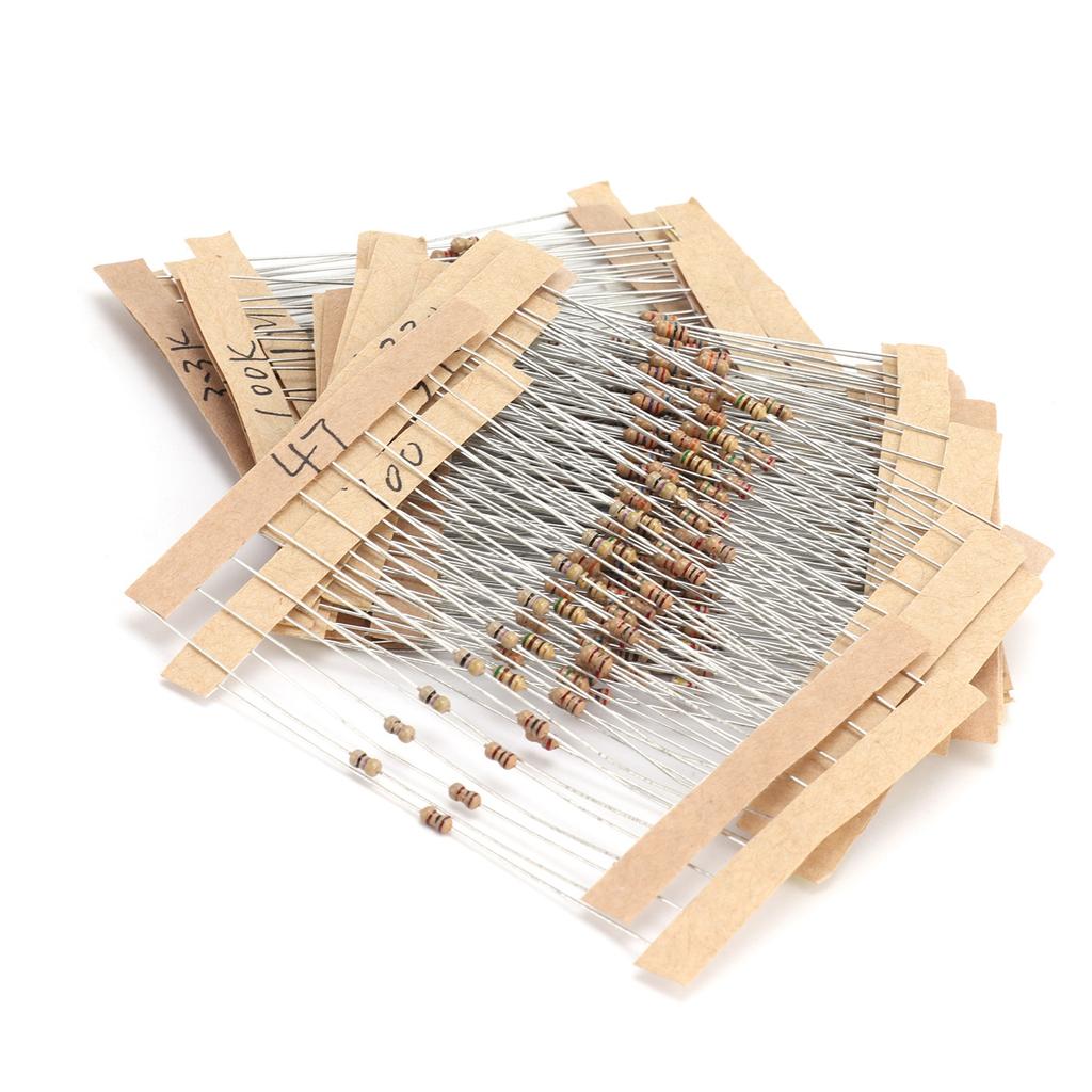 300Pcs Carbon Film Resistor 30 Values 5percent Graphite Assortment Set DIY 10 Ohm 1M Ohm 1 6W