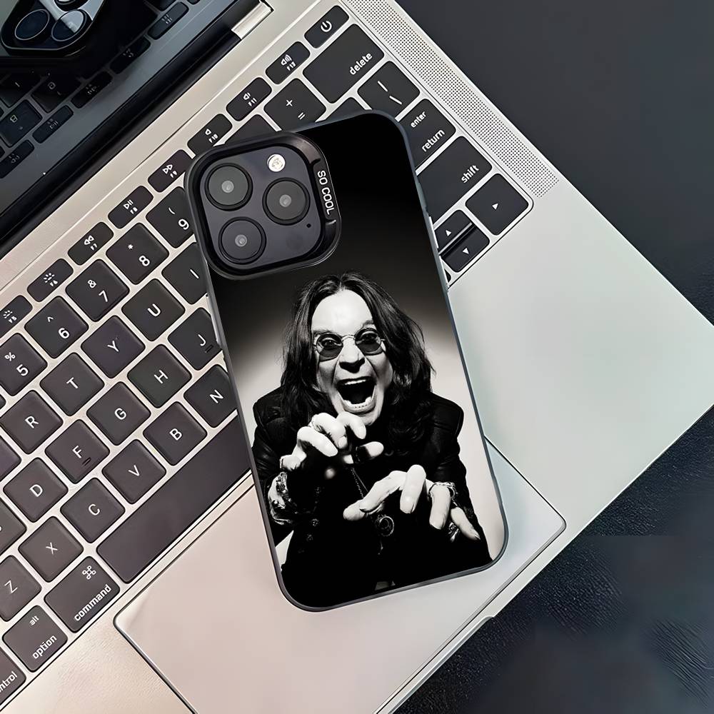 Singer O-Ozzy Osbourne Phone Case For iPhone 16,15,14,13,12,11,Pro,XS,Max,Plus,Mini,SE4,E Black Matte Shockproof Cover