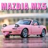 1/32 Mazda MX-5 Миниатюрная литая игрушечная модель автомобиля Miata RoadSter Звук и свет Двери открываются Коллекция Подарок для детей Мальчик Малыш