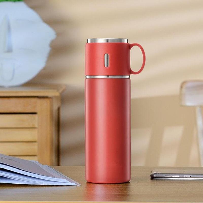 Изолированная чашка из нержавеющей стали, большая емкость, корейская студенческая чашка для воды, простая портативная изолированная чашка для воды в стиле Ins