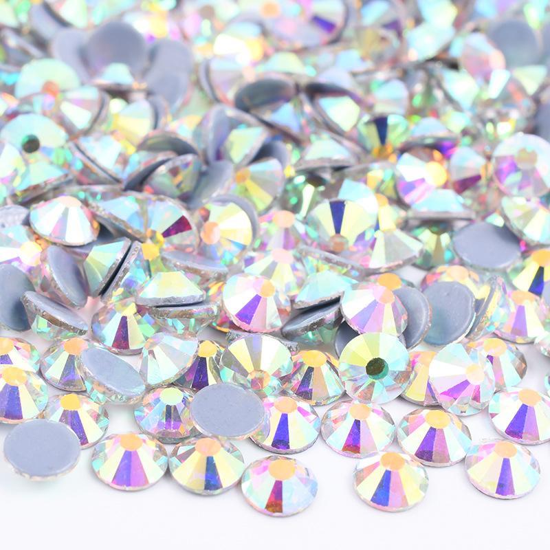 Хрустальное стекло Плоское дно Горячая дрель Аксессуары для одежды Ювелирные изделия Аксессуары Наклейка Дрель Аксессуары для самостоятельного изготовления Клей Горячая дрель Имитация австрийской