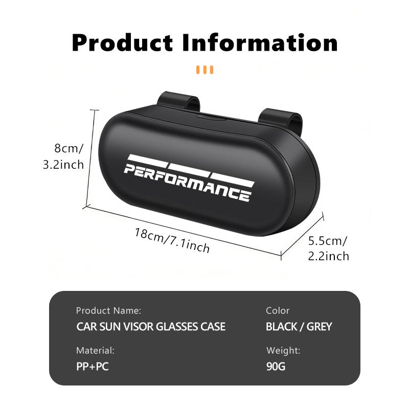 AAAQO1 Car Glasses Case Sun Visor ABS Glasses Holder Sunglasses Clip For BMW Performance M2 M3 M4 X1 X3 X4 X5 E87 X7 E91 G20