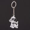 Cute Transparent Dog Hair Storage Cute Pendant Keychain Bag Pendant Couple Car Key Chains Jewelry Souvenir Collection Gift