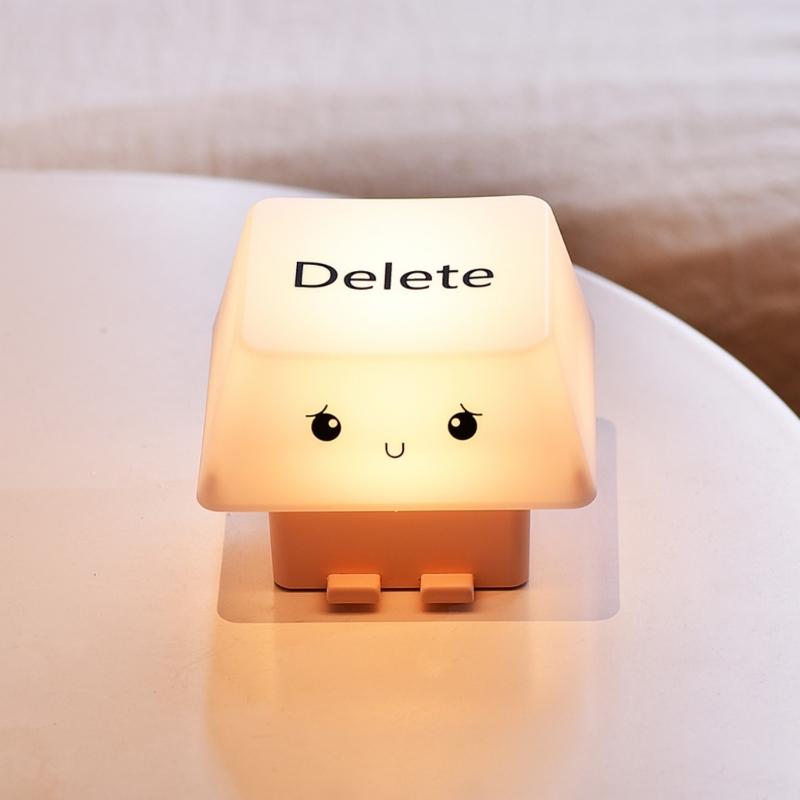 Многофункциональный USB-заряжаемый удаляет колпачок клавиши ночник Встроенная подставка для смартфона Аккумулятор 1200 мАч Регулируемая подсветка