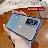 For Vivo Y76 5G Case Vivo Y76 5G Phone Case Shiny Glitter Plating Silicone Camera Lens Soft Back Cover