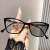 Outdoor Cat Eye Color Changing Eyewear Ultra Light and Trendy Photochromic Myopia Glasses Anti Blue Light Near Sight Glasses