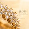 Inlaid synthetic zircon gold bracelet for women Light luxury with a niche design aesthetic Versatile accessories for daily commuting