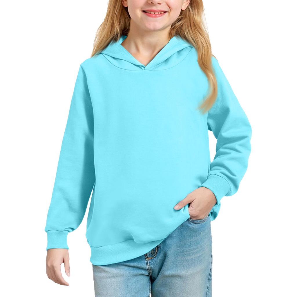 Однотонное худи для подростков - Унисекс пуловер