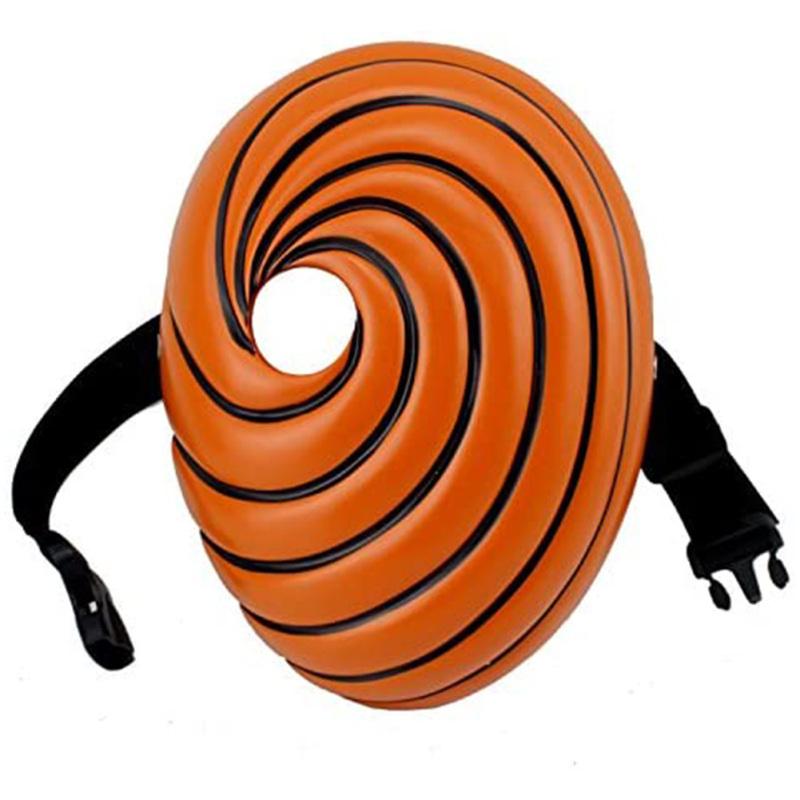 High Quality Tobi Akatsuki Uchiha Obito Cartoons Mask Masquerade Cosplay Full Face Party Resin Mask