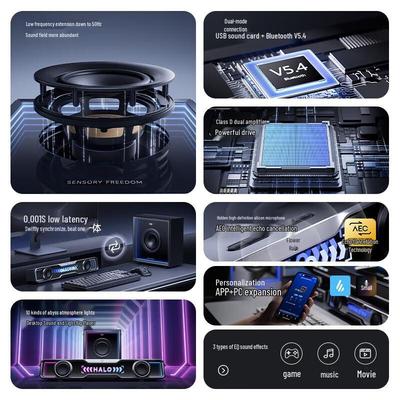 Edifier Игровой саундбар Halo Max, китайская вилка (адаптер в комплекте)