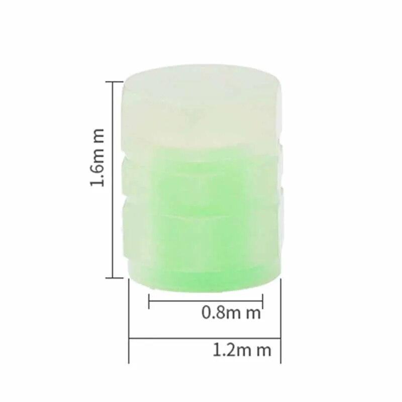 Светящиеся колпачки клапанов шин, флуоресцентные крышки штока шин, ночные светящиеся колпачки штока клапана, сопла, световые колпачки клапанов для автомобиля, мотоцикла