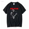 Футболка Bob Dylan с длинным или коротким рукавом винтажная стираная уличная мода стильная графическая мода повседневная мужская топ для повседневной носки