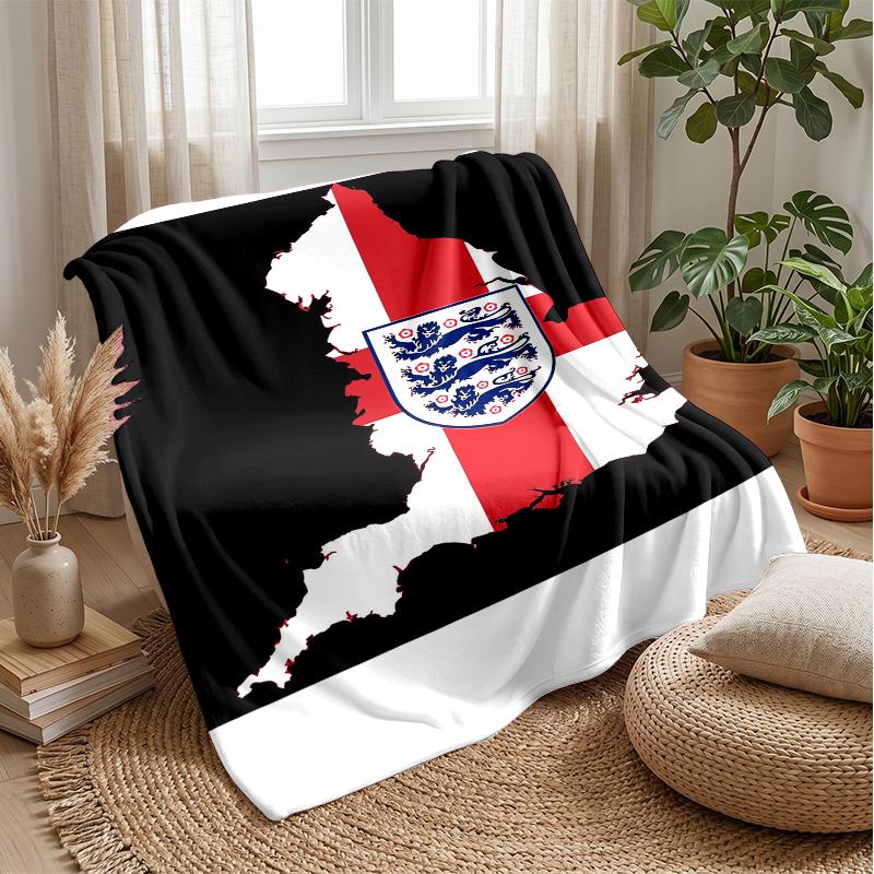 England national football team Theme blanket Soft Flannel Blanket Plush Throw Blanket Cozy Sofa Bed Blanket for Home Decor