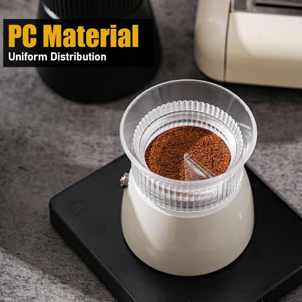Transparent/Black Moka Coffee Distributor Powder Distribution Tool Stovetop Coffee Making