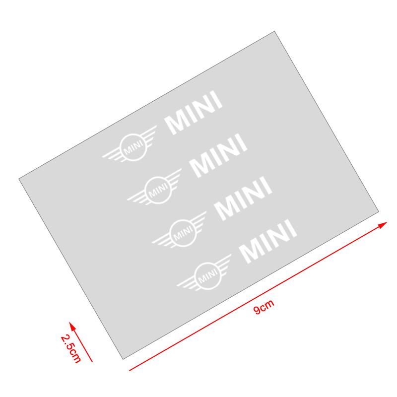 4 шт. Наклейки на дверные ручки автомобиля Наклейки на шины Зеркало заднего вида Украшение для MINI Cooper F54 F55 F56 R56 R60 Roadster Clubman Coupe