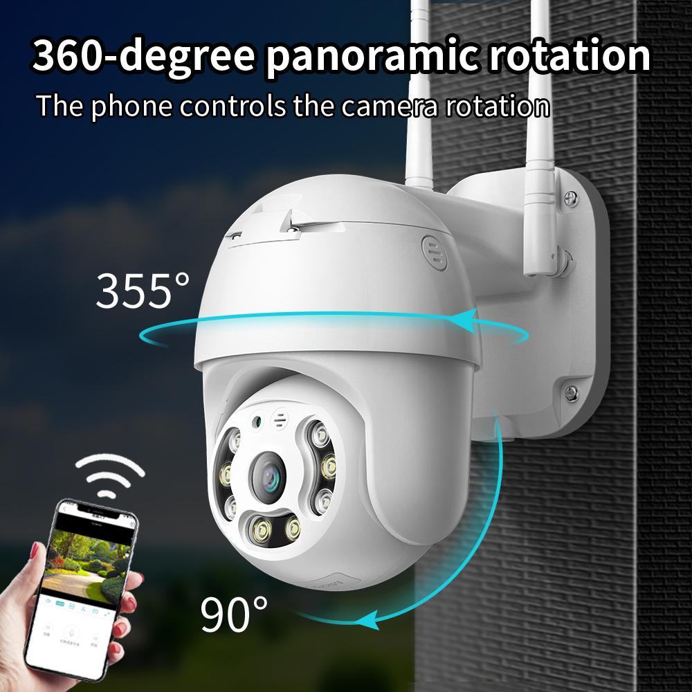 IP-камера ЕС с углом обзора 355°, 2 МП, 1080P, уличная IP65, водонепроницаемая камера видеонаблюдения, защита безопасности, AI, обнаружение человека, беспроводная связь, Wi-Fi, H.265, наблюдение CamearAA