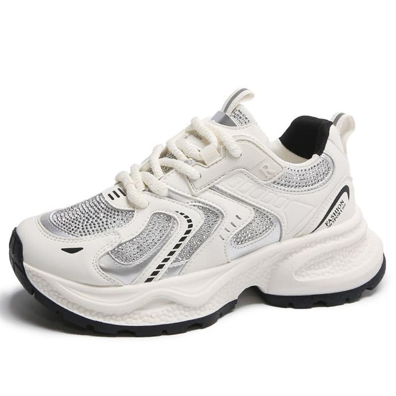 Женская обувь на толстой подошве, сетчатая, увеличивающая рост, прозрачная, повседневная, спортивная обувь, женские кроссовки