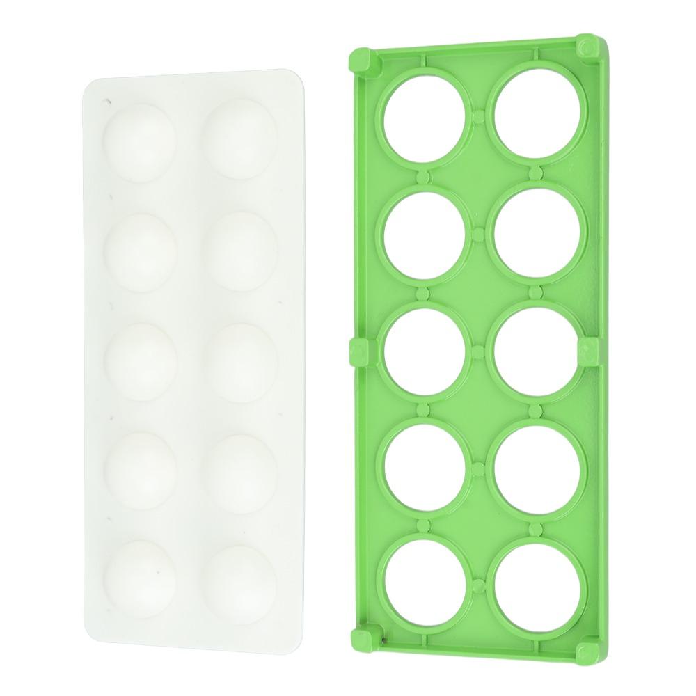 10 Holes Ravioli Maker Press Green Silver Ravioli Cutter Durable Ravioli Mold Homemade Meals