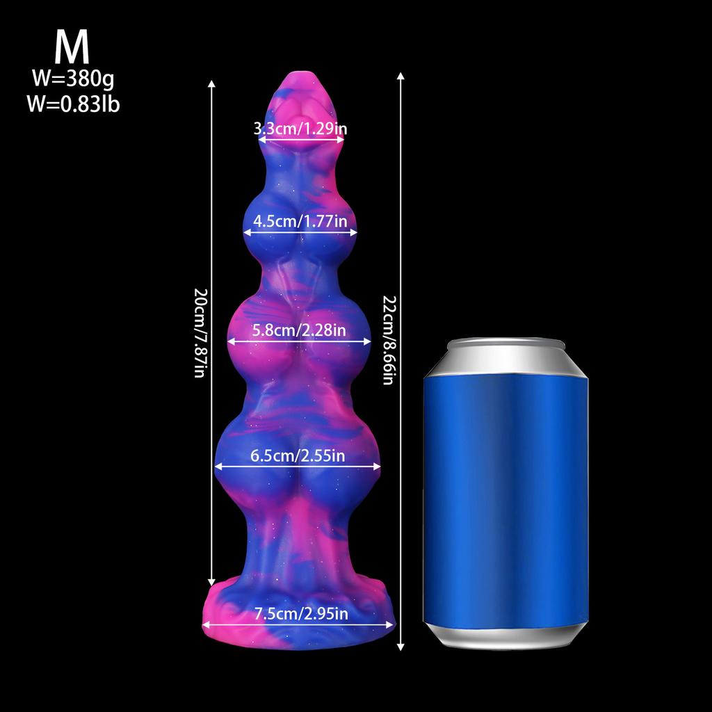 Дилдо в форме животного с узлом - Реалистичный силиконовый анальный расширитель для мужчин и женщин, BDSM секс-игрушка с присоской