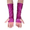 Mermaid Costume Fish Scale Pattern Printed Fingerless Long Gloves Arm Sleeves Adult Halloween Dance Club Party Cosplay Accessory