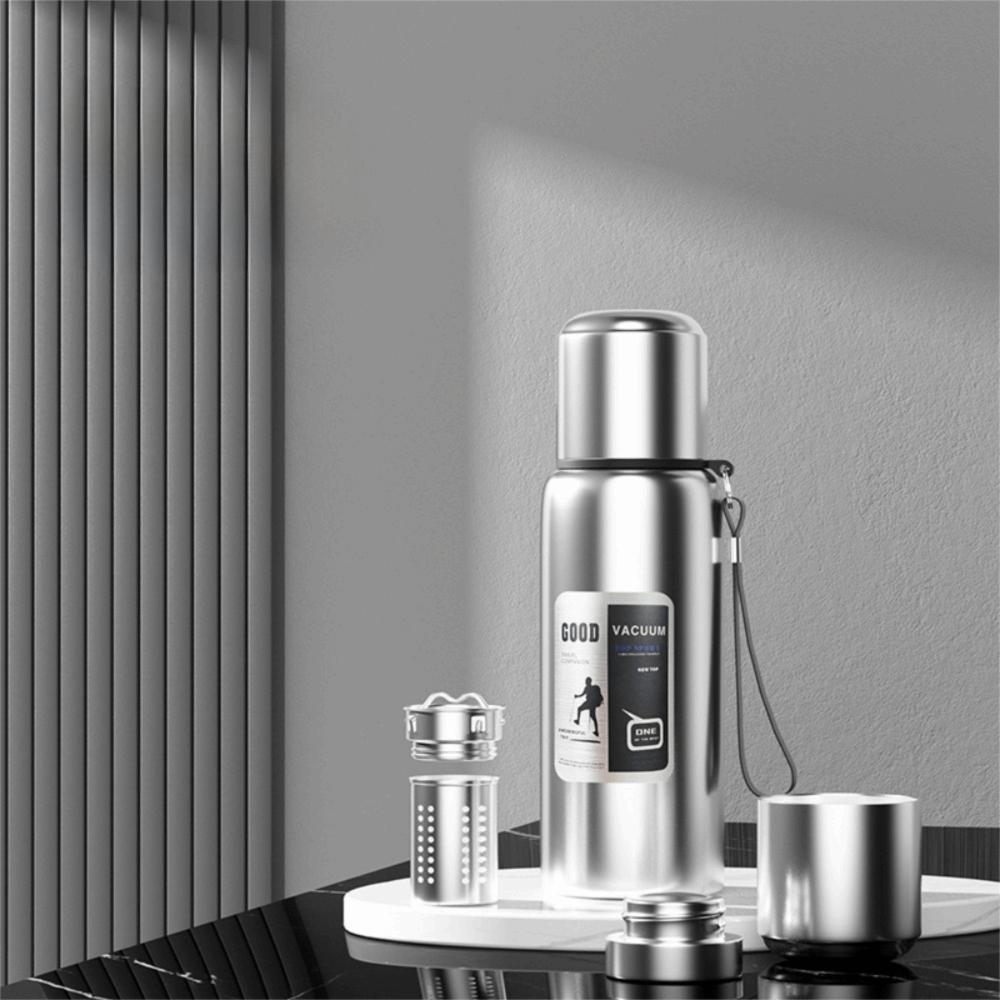 316 Stainless Steel Travel Insulated Cup with Filter Vacuum Flask Sports Thermos Bottle Man