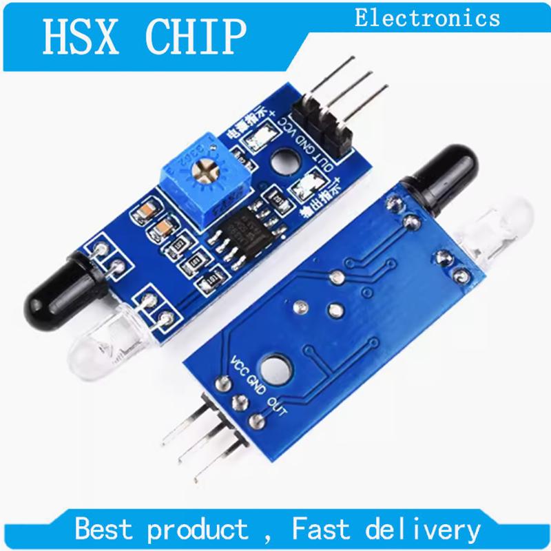 5 шт. ИК-инфракрасный датчик обнаружения препятствий для Arduino DIY Умный автомобиль Робот Отражающий Фотоэлектрический 3-контактный