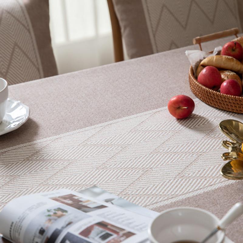 Жаккардовая крышка стола с кисточками и волнами для обеденной вечеринки, рождественская скатерть