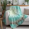 Bohemian Embroidered Cotton Throw Blanket Moroccan Kilim Lace Bed Blanket Decorative Throw for Sofa Couch Bed Room