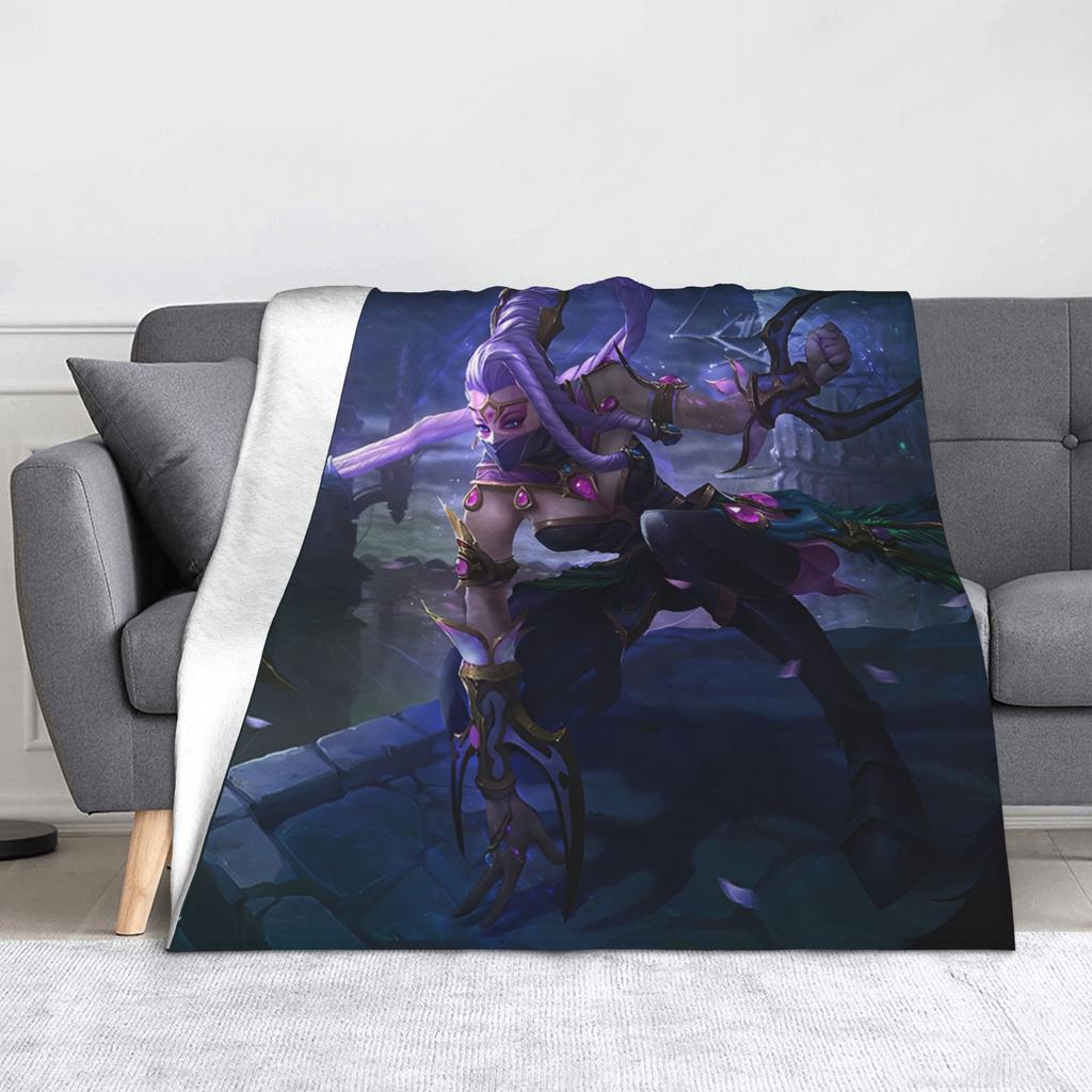 Вязаный плед по игре Dota Пушистый плед Декор для кровати и дивана Ультрамягкое теплое покрывало