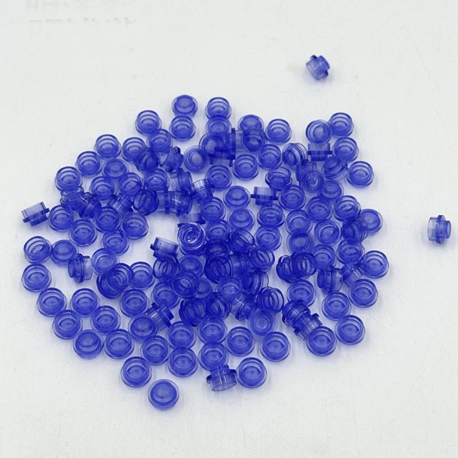 200 шт. DIY строительные блоки 1x1 круглая пластина Pixel Art Kit кирпич оптом, совместимый 4073 аниме-фигурка, просветляющий подарок для детей