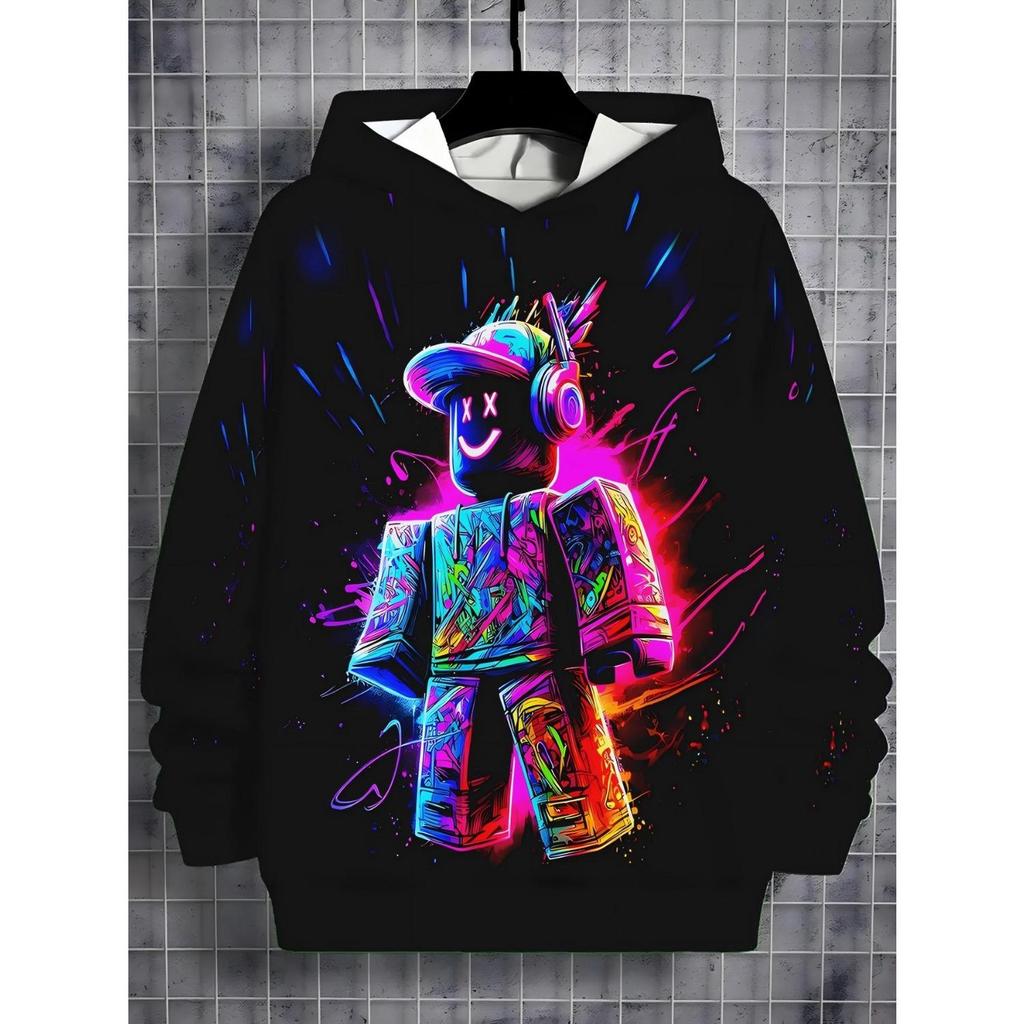 Осень/Зима Толстовка для мальчиков с 3D-принтом аниме Модная повседневная верхняя одежда Толстовка Худи Худи Худи Куртка