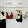 Skin-friendly warm muscle seamless underwear women gather and close secondary breasts, pull anti-sagging wide shoulders, no steel ring bra