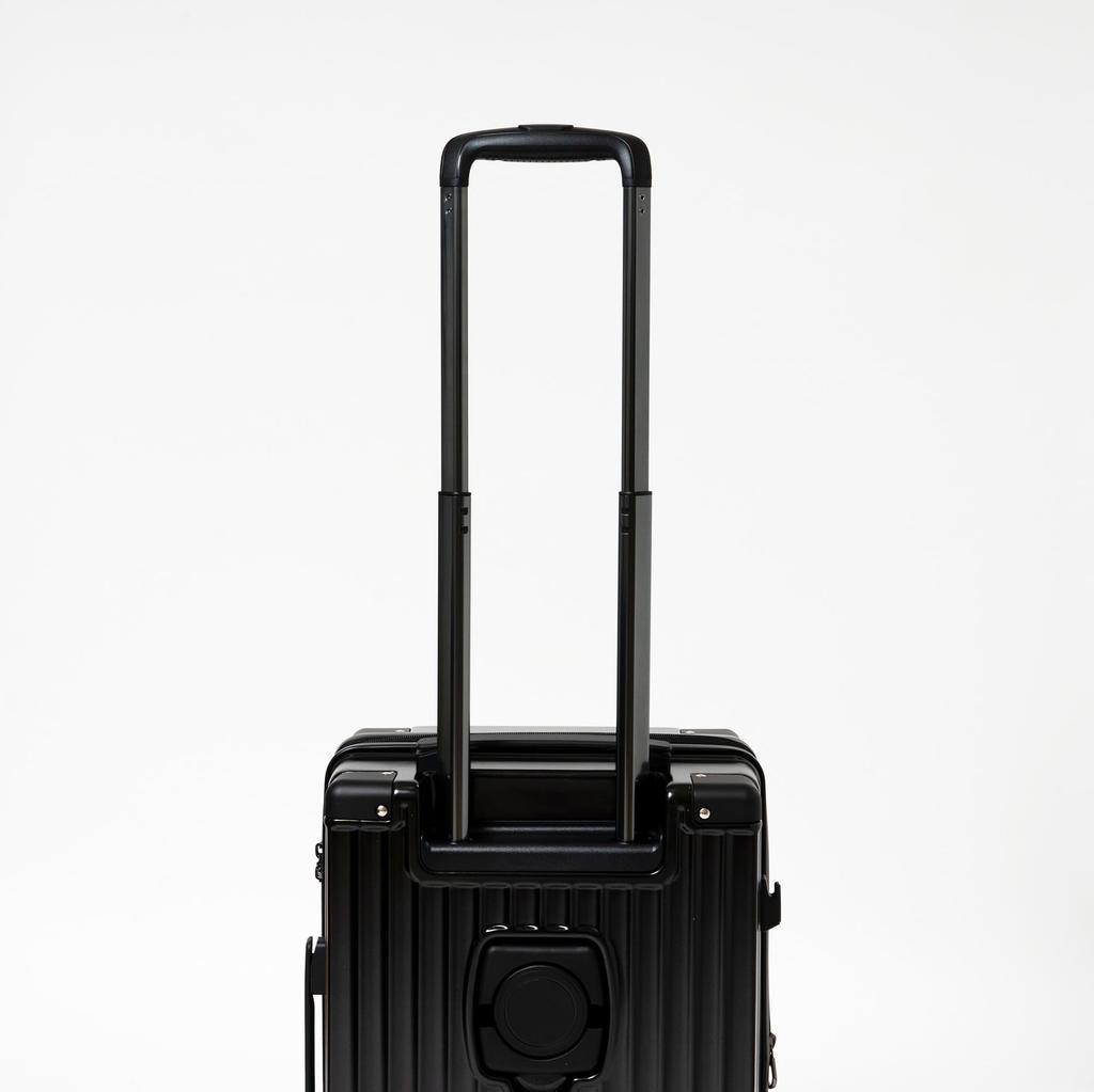 Маленький двухместный с напитком серебристый [Базовая земля] Ручная кладь, размер, 33 л, тихий, ролики, держатель, 3,6 кг,