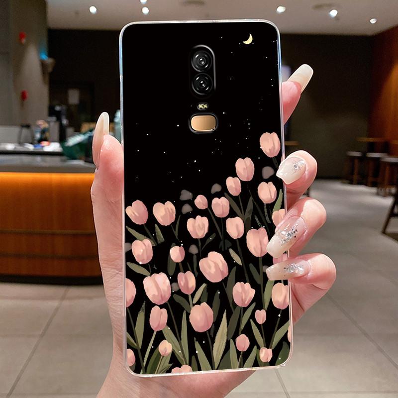 Чехол для OnePlus 6 6T Роскошный Модный Бабочки Цветы Чехол для Телефона Прозрачный Мягкий ТПУ Силиконовый Корпус Для One Plus 6 1+6 1+6T Бампер