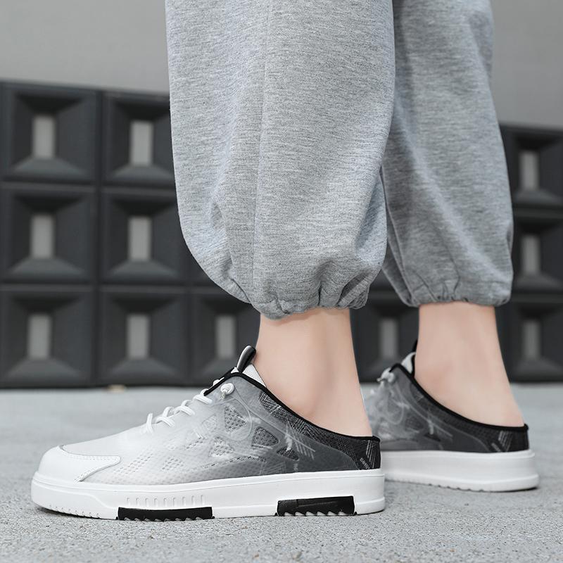 Мужская спортивная обувь Летние мюли с открытой спиной Повседневные сандалии Кроссовки Сабо Тапочки для студентов Большие размеры