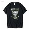 Scary Cat Graphic T-shirt with Knives for Men Women