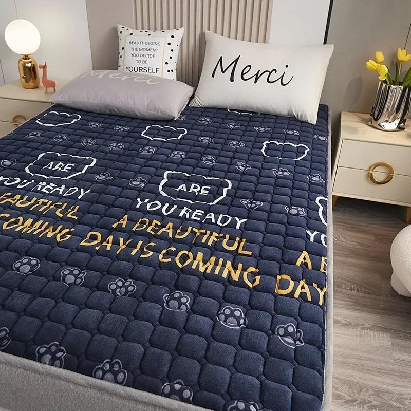 100% водонепроницаемые матрасы ультратонкий складной хлопковый матрас для кровати складной татами спальня отель для односпальной кровати двойной мульти двуспальная кровать размера «king-size»