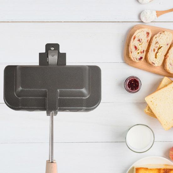 Сэндвичница с антипригарным покрытием, перекидная сковорода-гриль для завтрака, тостер для хот-догов, сыроварка на гриле, омлеты, сковорода для выпечки тостов для кемпинга, общежития, офиса