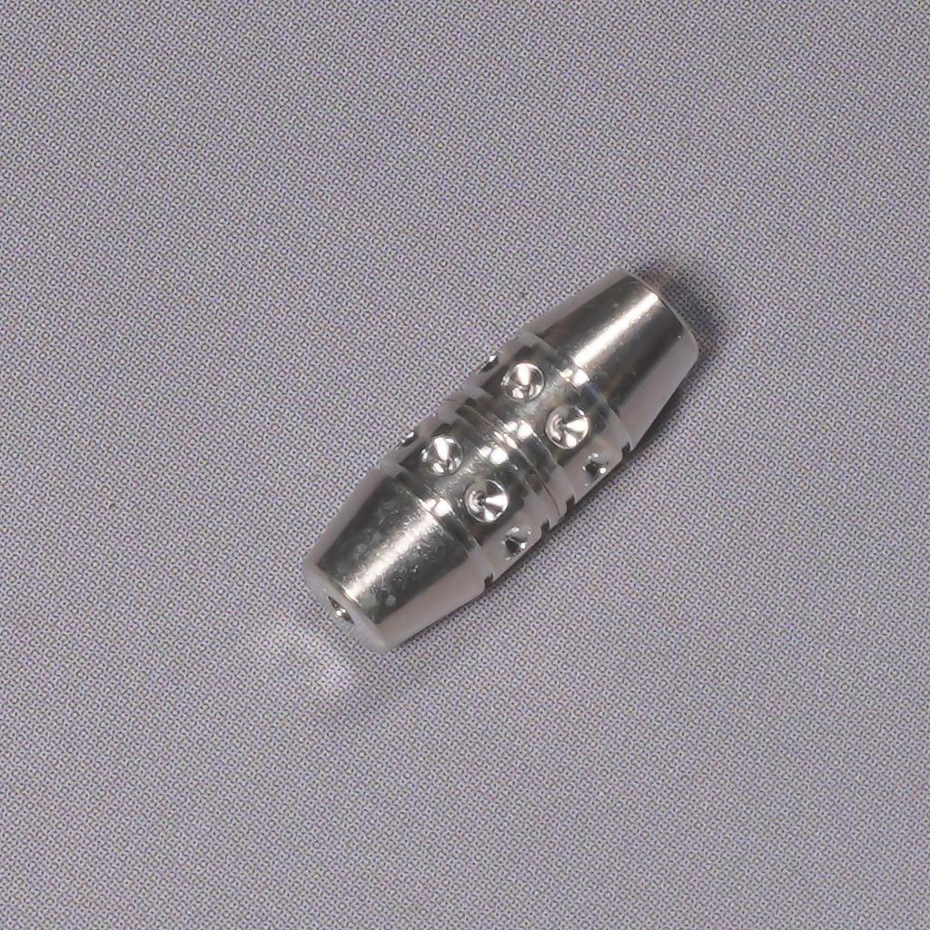 Серебро 925 пробы 3D Круглый узор Винтовой замок Ювелирный аксессуар