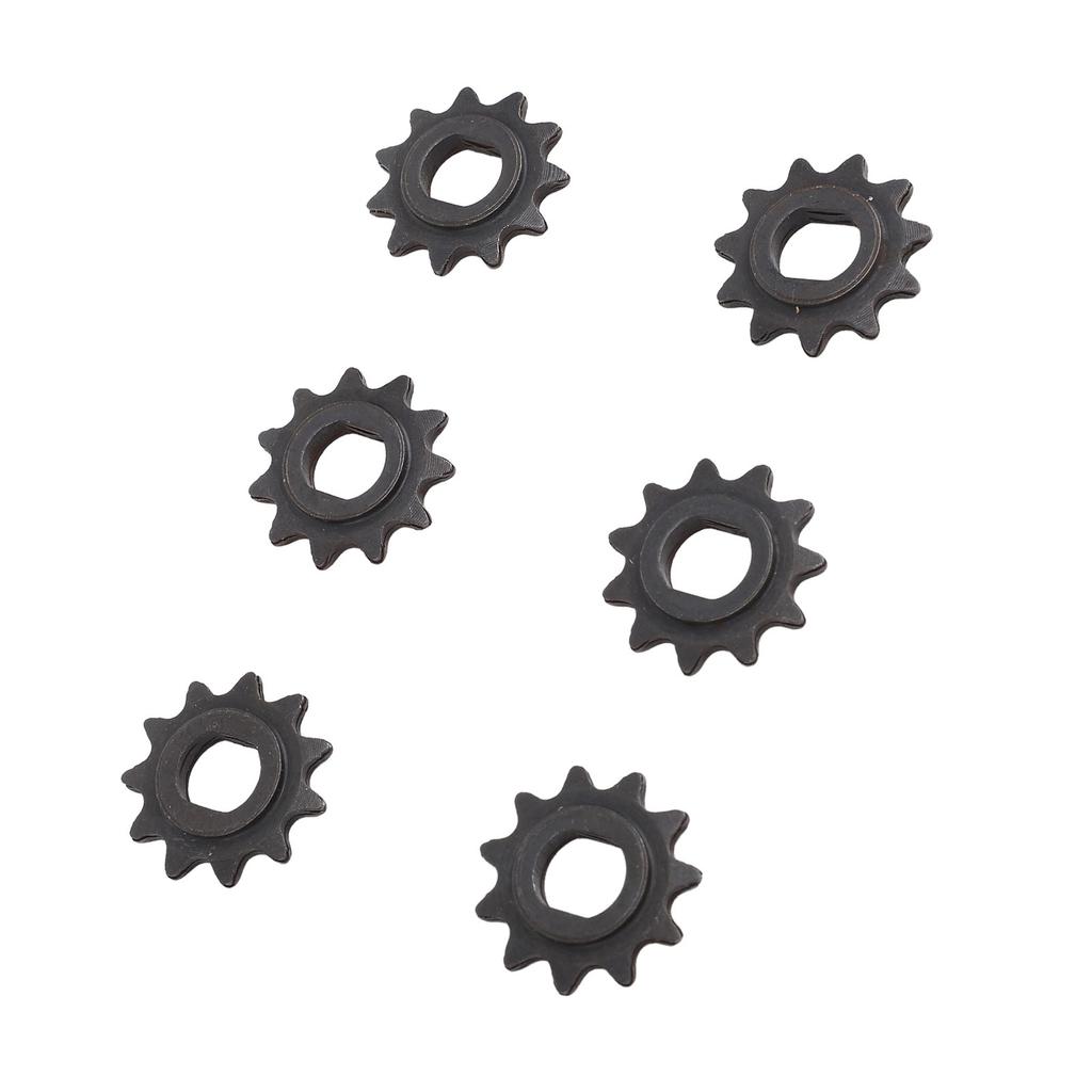 6 шт. Звездочки двигателя 25H 11T 10 мм Стальные Звездочка двигателя электросамоката Цепное колесо с H