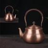 Китайский медный чайник ручной работы, Бытовой утолщенный чайник из красной меди, Чайник для кипячения воды большой емкости, Чайник для здоровья, 1,6 л