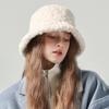 Winter Solid Color Plush Bucket Hat