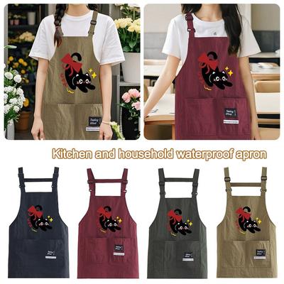 Мультяшный фартук шеф-повара Водонепроницаемый кухонный фартук Портативный кухонный фартук для домашней кухни