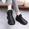 Модные универсальные толстые зимние сапоги женские осень зима новые на мягкой подошве теплые нескользящие женские ботинки удобная обувь