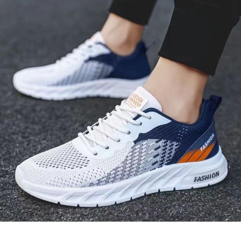 Мужские кроссовки для бега, дышащие трикотажные спортивные туфли, легкие повседневные кроссовки для фитнеса, тренировочные кроссовки для бега, тенниса 2024