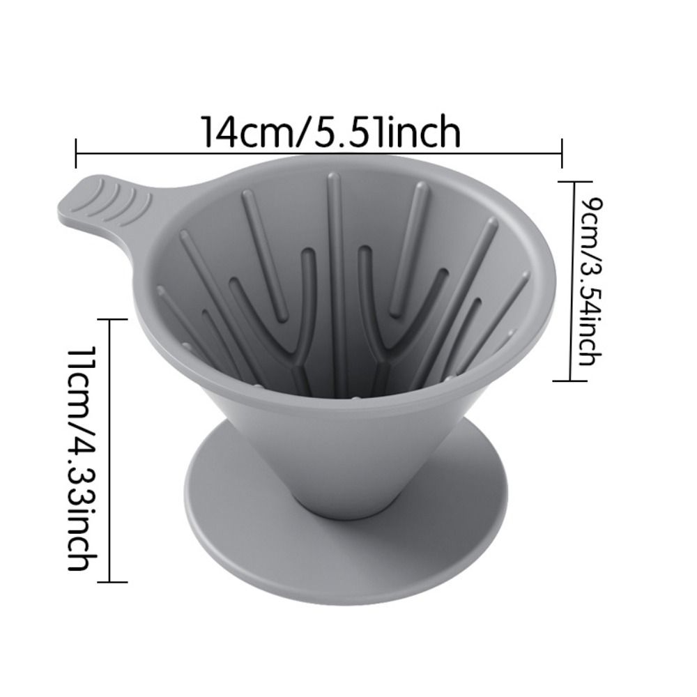 Cone-shaped Coffee Filter Basket Reusable Dripping Coffee Device Home Coffee Brewing