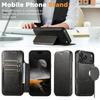 SUTENI J05 For iPhone 17 Pro Case Compatible with MagSafe Textured PU Leather Flip Phone Cover