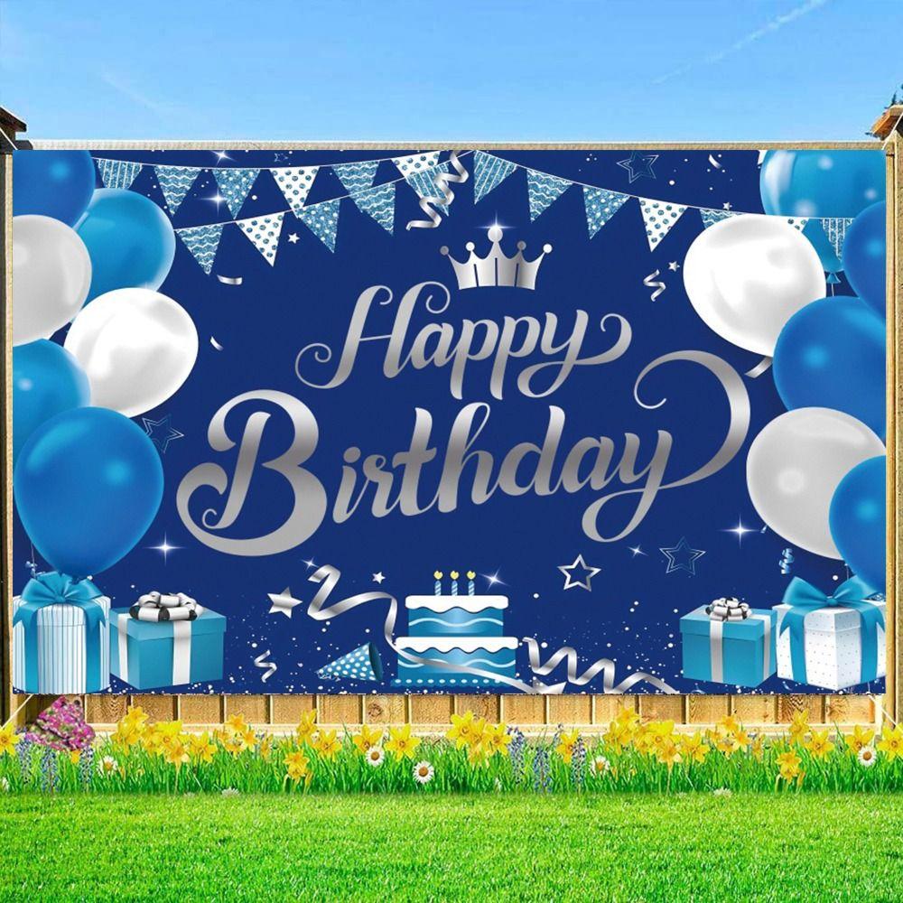 Черный Золотой С Днем Рождения Фото Фон Блестящий Плакат Фото Реквизит Фотостудия